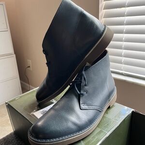 Clarks Desert Boots - Men Chukka - Navy Blue Leather- US12 Like New